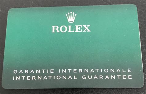 rolex garantie 5 jahre